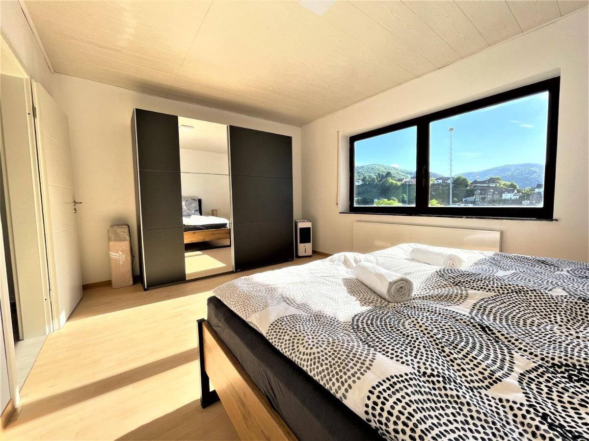 Апартаменты Traumaussicht Kamin Balkon Burgblick 65 Zoll Tv Netflix Sky Joyn Lindenplatz Буллай Экстерьер фото