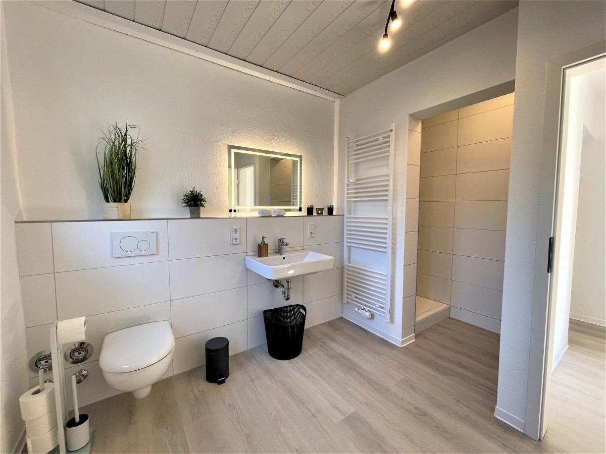 Апартаменты Traumaussicht Kamin Balkon Burgblick 65 Zoll Tv Netflix Sky Joyn Lindenplatz Буллай Экстерьер фото