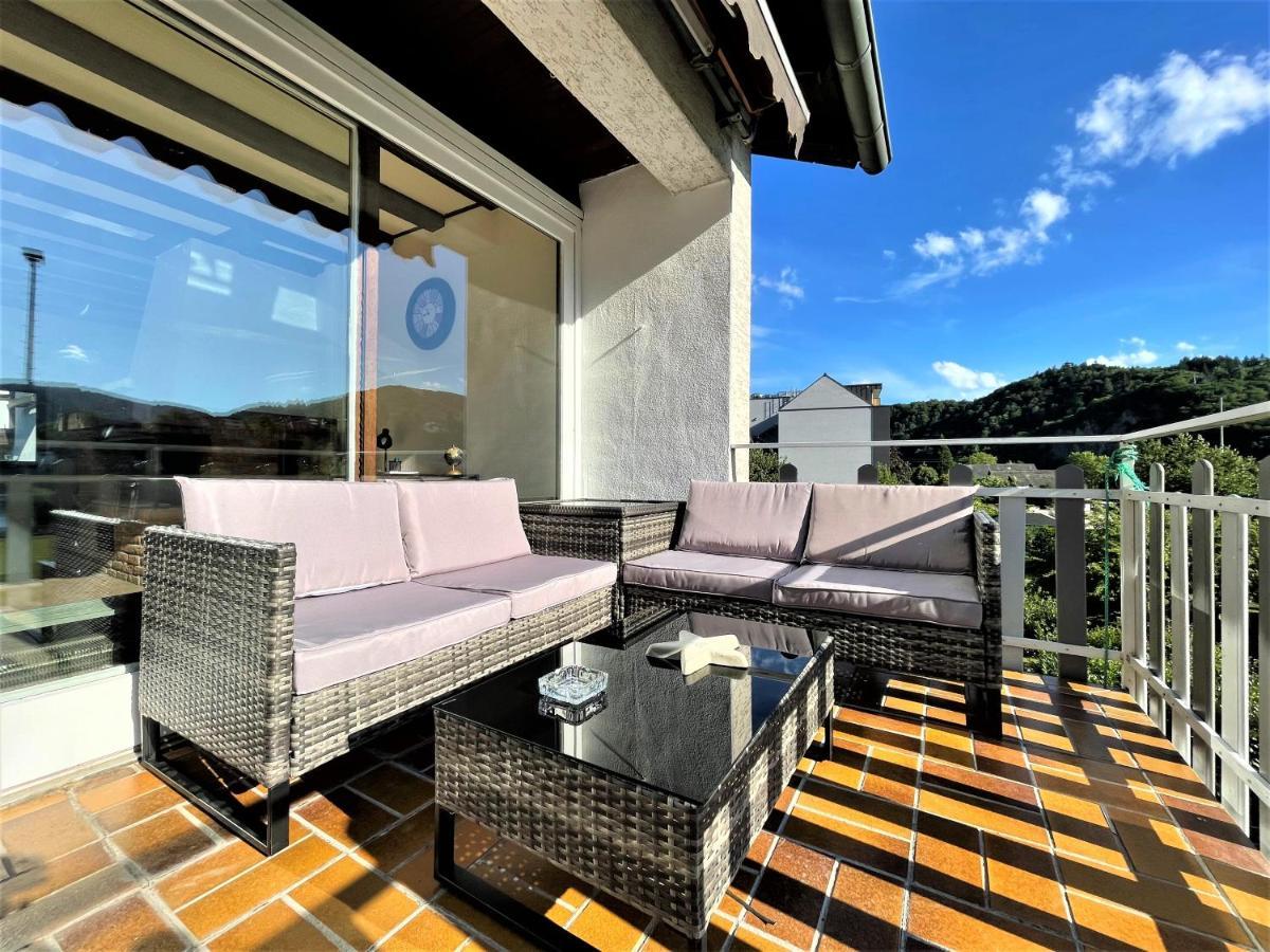 Апартаменты Traumaussicht Kamin Balkon Burgblick 65 Zoll Tv Netflix Sky Joyn Lindenplatz Буллай Экстерьер фото