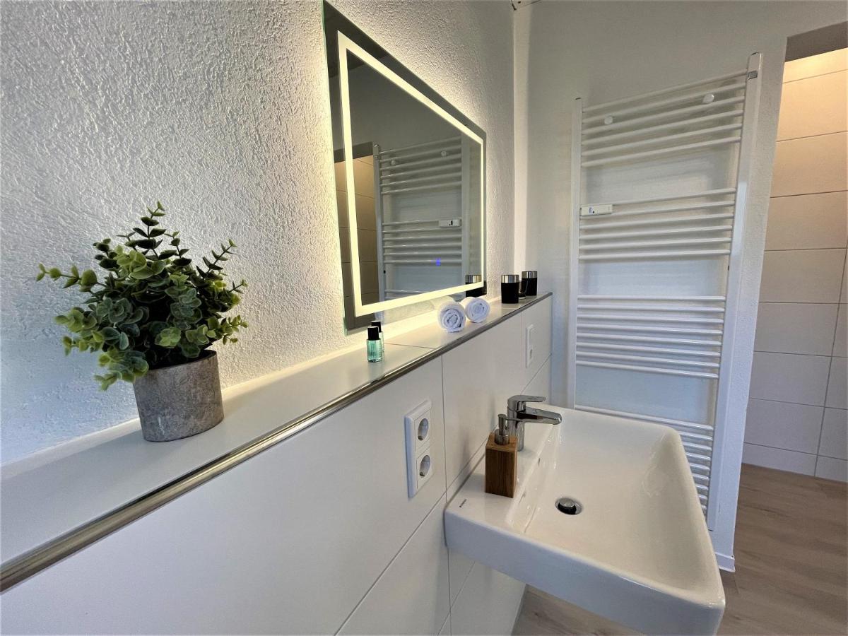 Апартаменты Traumaussicht Kamin Balkon Burgblick 65 Zoll Tv Netflix Sky Joyn Lindenplatz Буллай Экстерьер фото